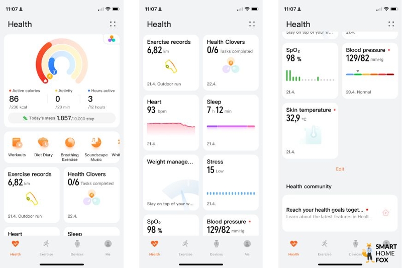 Вы можете увидеть приложение Huawei Health.